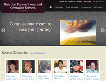 Tablet Screenshot of guardianfhcremation.com
